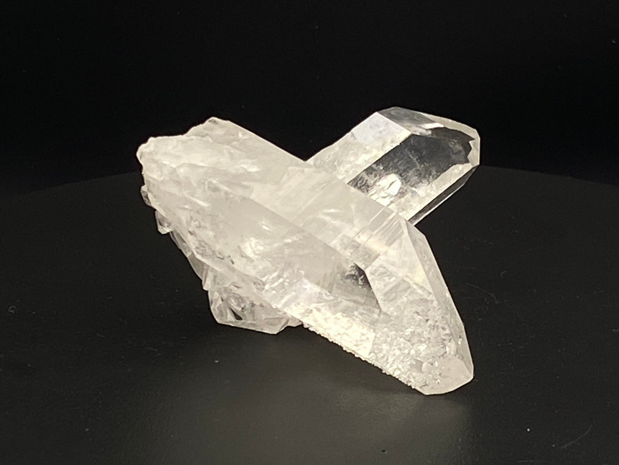 Double Point Quartz Crystal Cluster