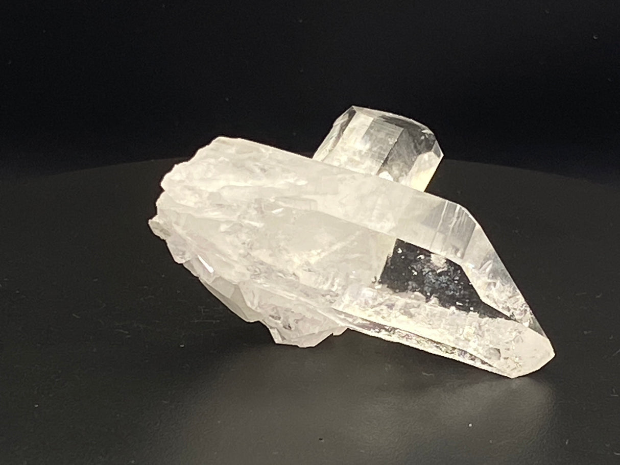 Double Point Quartz Crystal Cluster