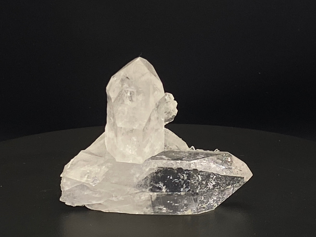 Double Point Quartz Crystal Cluster